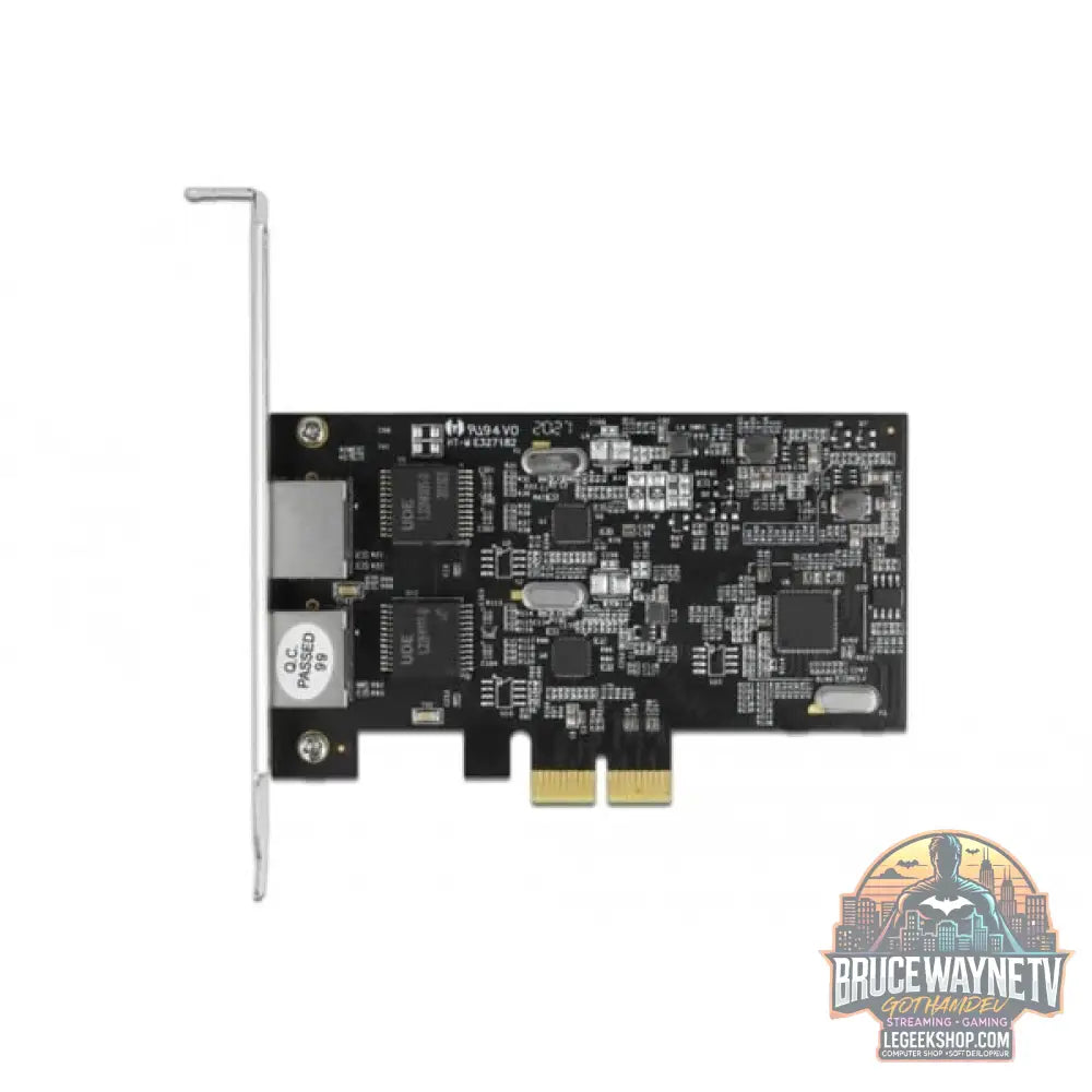DeLOCK PCI Express x2 Karte auf 2 x RJ45 2,5 Gigabit LAN RTL8125, adaptateur réseau - DeLOCK - vue 3