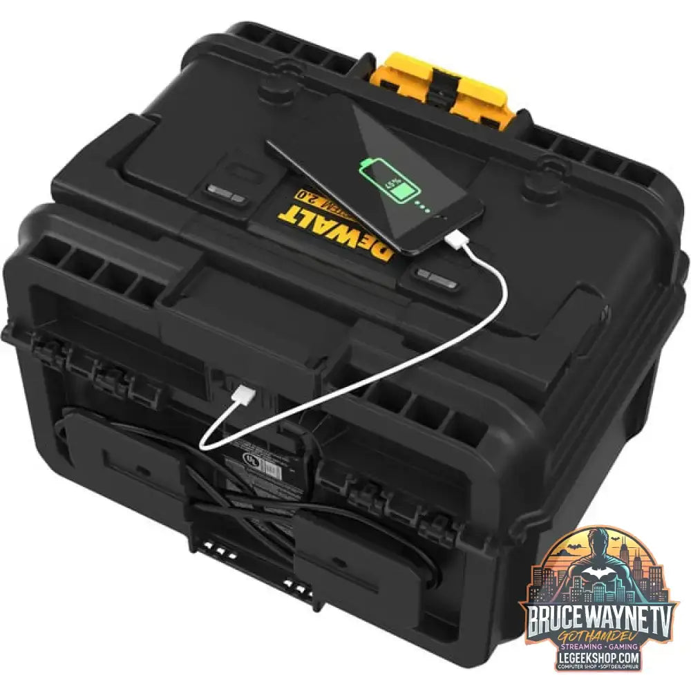 DEWALT ToughSystem 2.0 Charger Box DWST83471, Ladestation schwarz, Gleichzeitiges Laden von 2 18Volt XR / 54Volt FLEXVOLT Akkus - DEWALT - vue 4