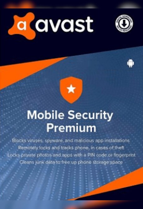 Avast Mobile Security Premium (Android) 1 Device, 2 Years - Avast Key - GLOBAL
