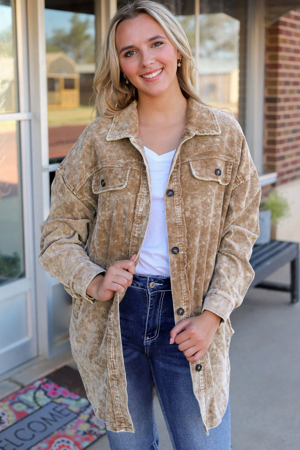 Pièce mode femme oversized, vintage — kaki