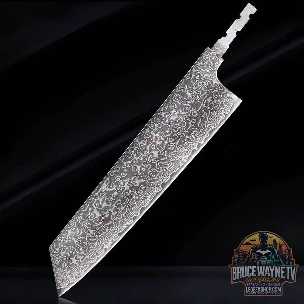 🗡️ TURWHO - Lame Japonaise Forgée Main en Acier Damascus 67 Couches (Sans Manche) - Legeekshop