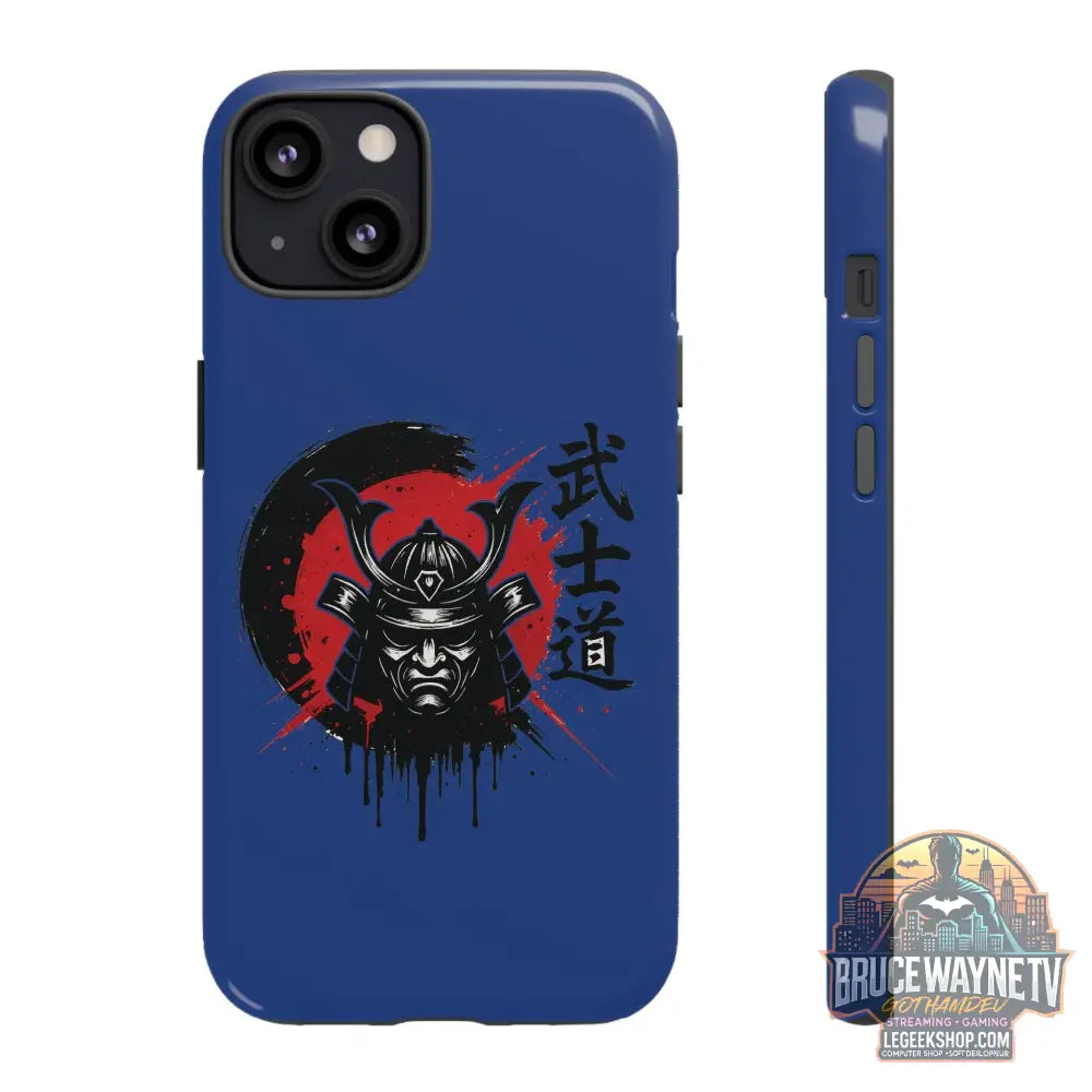 📱 samurai phone case Bleue foncé – coque renforcée iPhone 📱 - Legeekshop