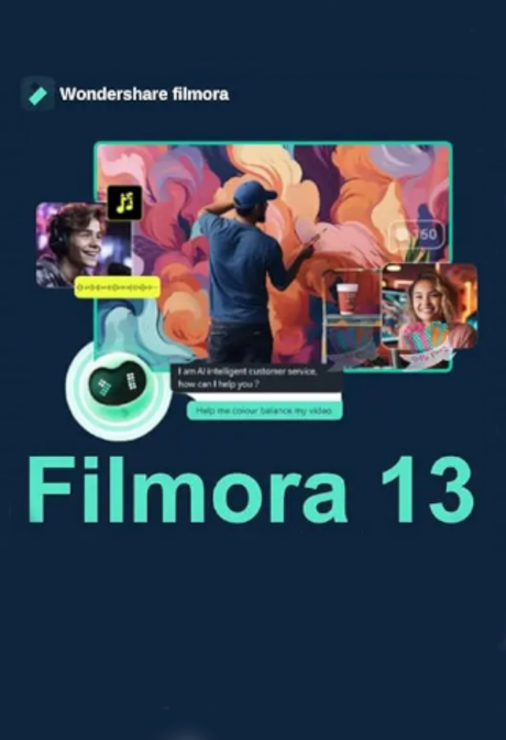 Wondershare Filmora 13 Video Editor (PC) (1 PC, Lifetime)  - Wondershare Key - GLOBAL
