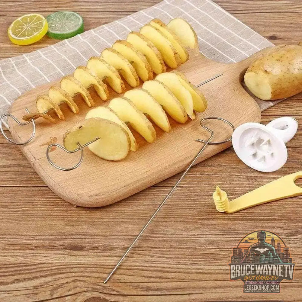 🍢 Kit Barbecue Spirale & Chips – Brochettes, Coupe-Pomme de Terre & Spirale Trancheuse - Legeekshop
