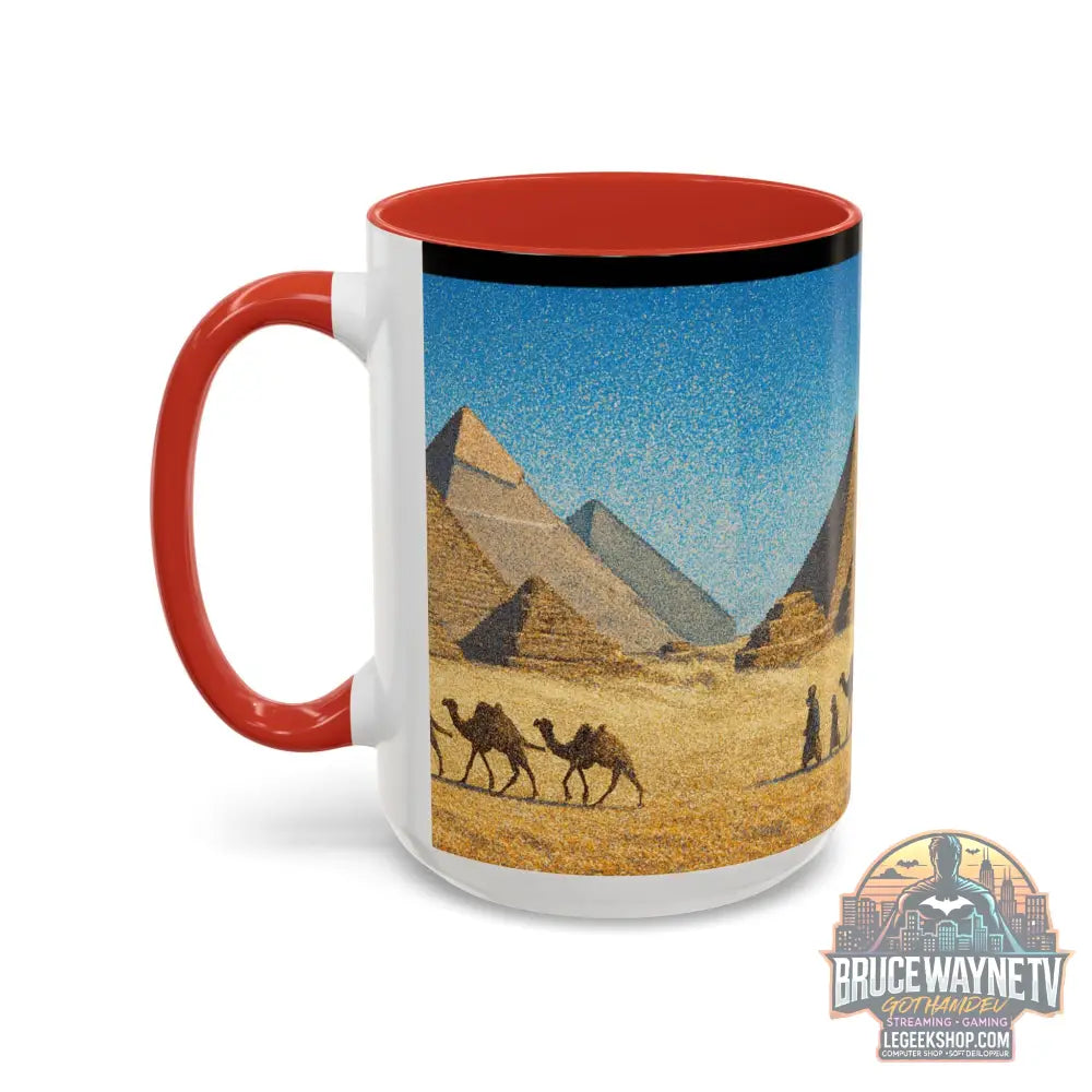 Egyptian Pyramids Camel Caravan Accent Coffee Mug - Mug