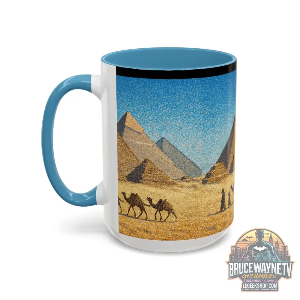 Egyptian Pyramids Camel Caravan Accent Coffee Mug - Mug