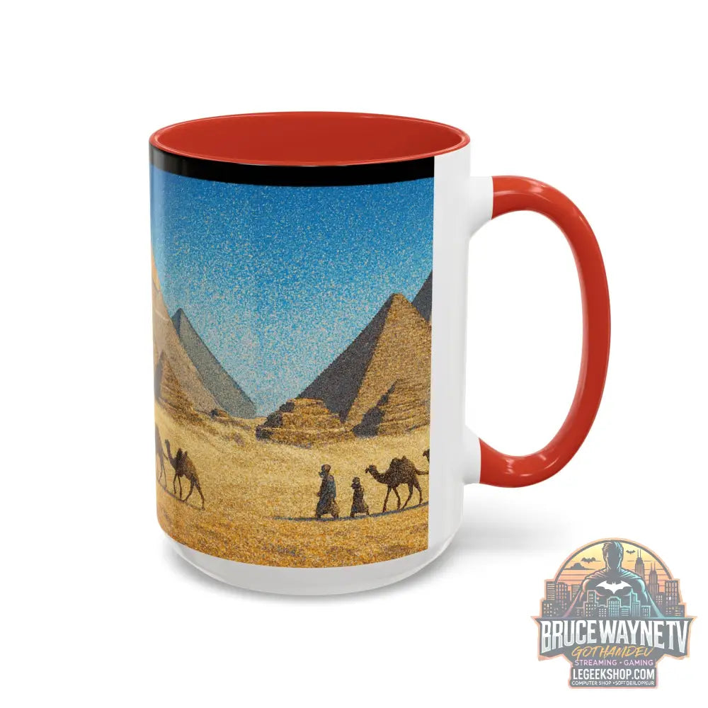 Egyptian Pyramids Camel Caravan Accent Coffee Mug - Mug