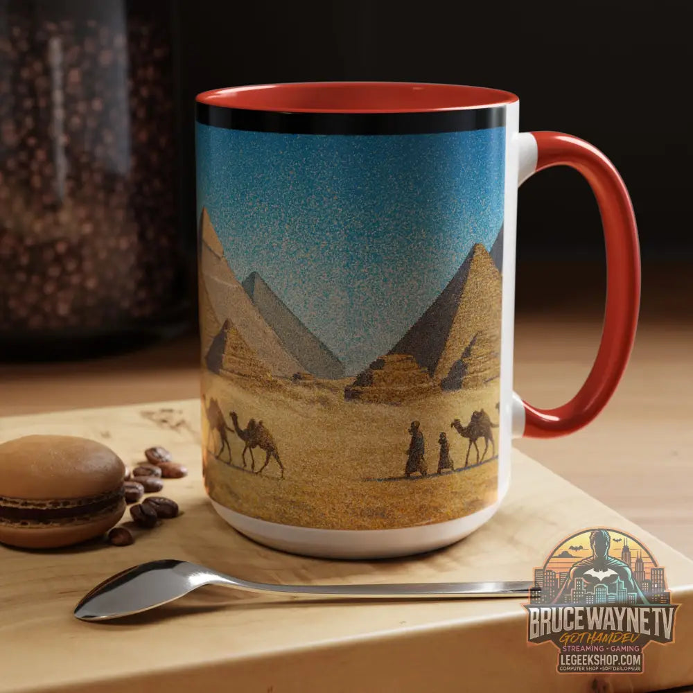 Egyptian Pyramids Camel Caravan Accent Coffee Mug - Mug