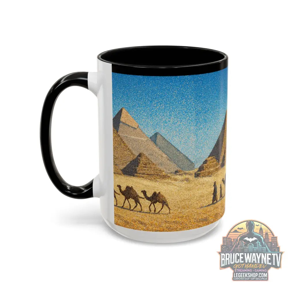 Egyptian Pyramids Camel Caravan Accent Coffee Mug - Mug