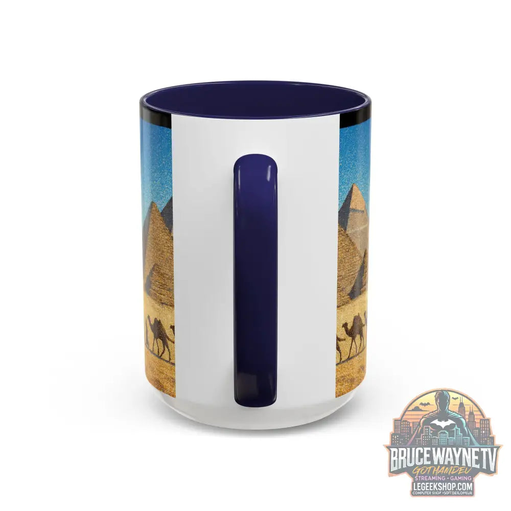Egyptian Pyramids Camel Caravan Accent Coffee Mug - Mug