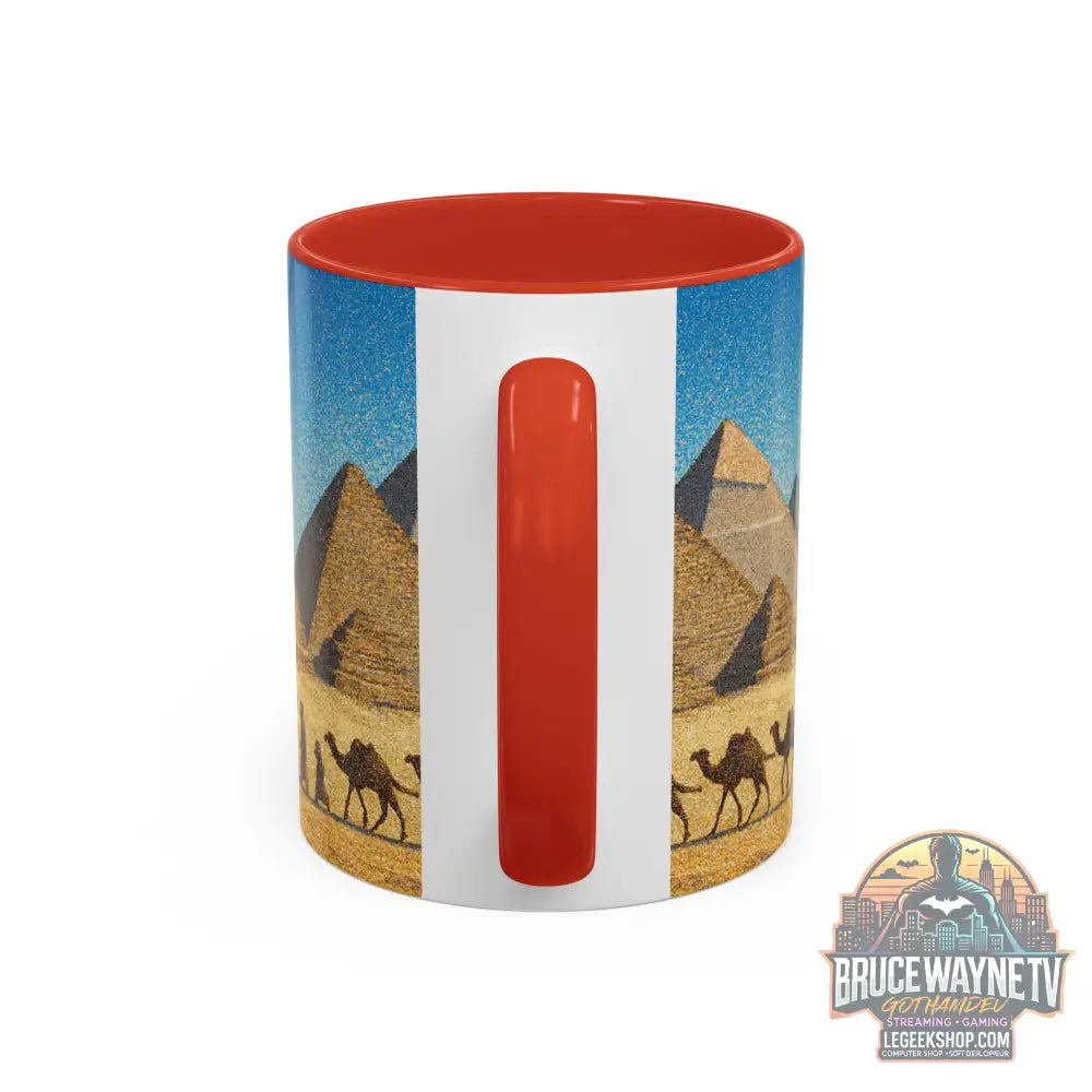 Egyptian Pyramids Camel Caravan Accent Coffee Mug - Mug