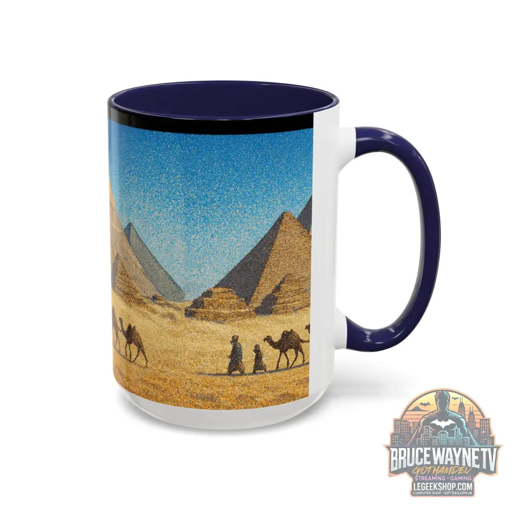 Egyptian Pyramids Camel Caravan Accent Coffee Mug - Mug