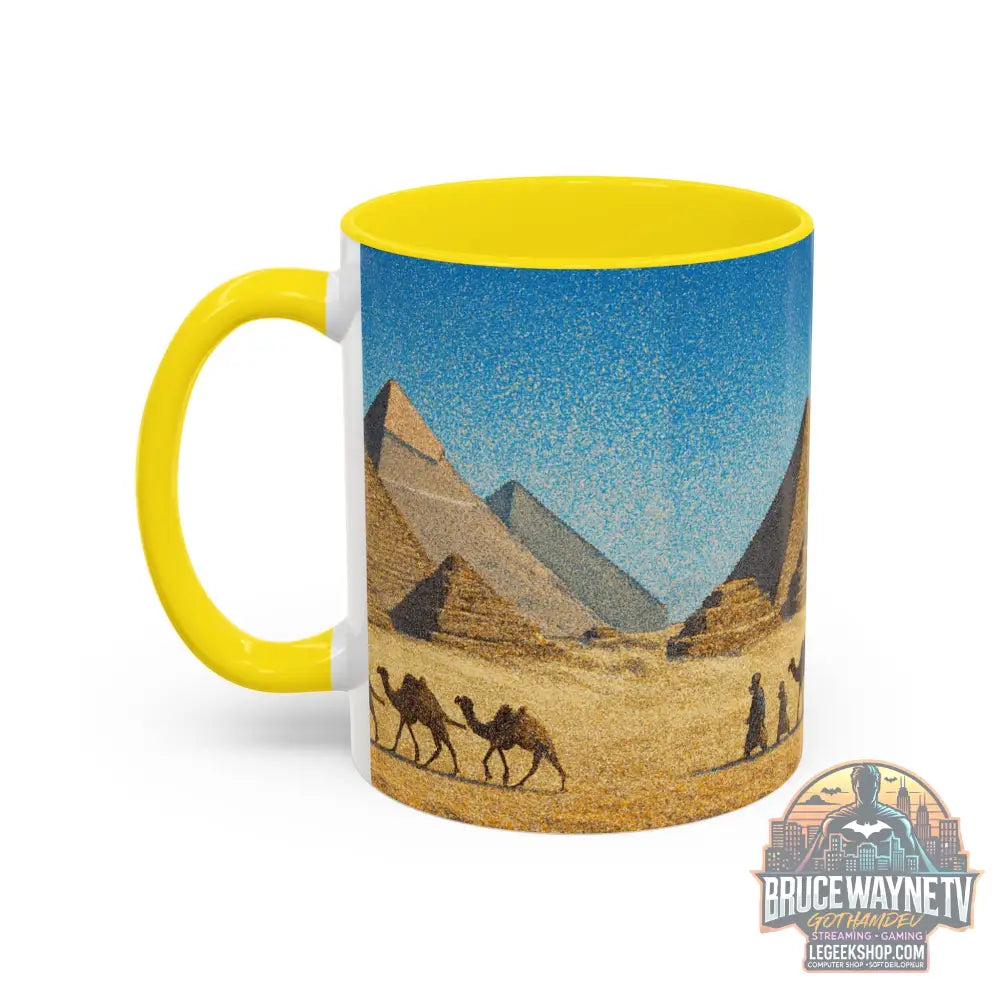 Egyptian Pyramids Camel Caravan Accent Coffee Mug - Mug