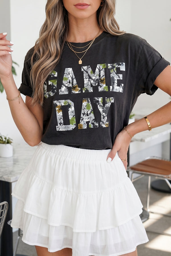 T-shirt femme camouflage, casual