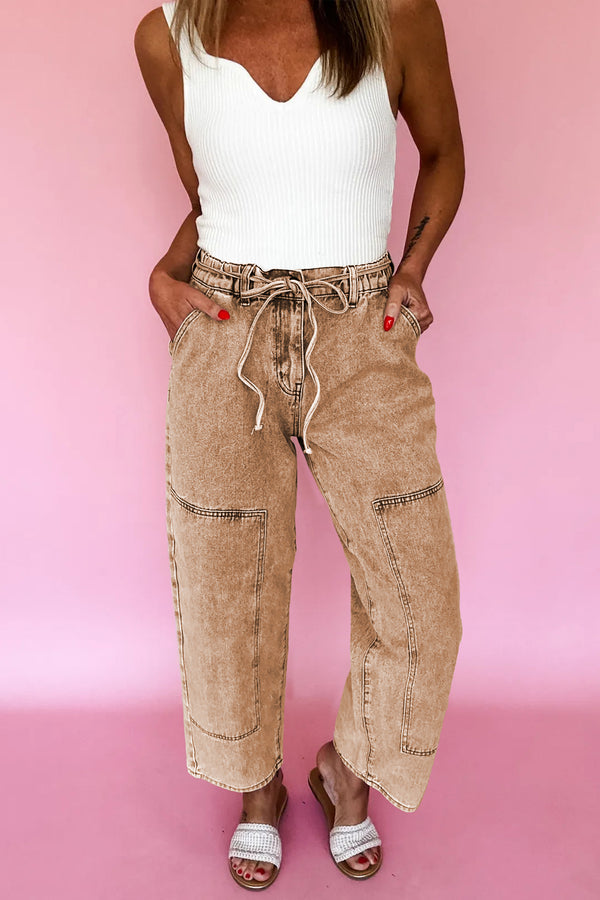 Pantalon femme denim — gris