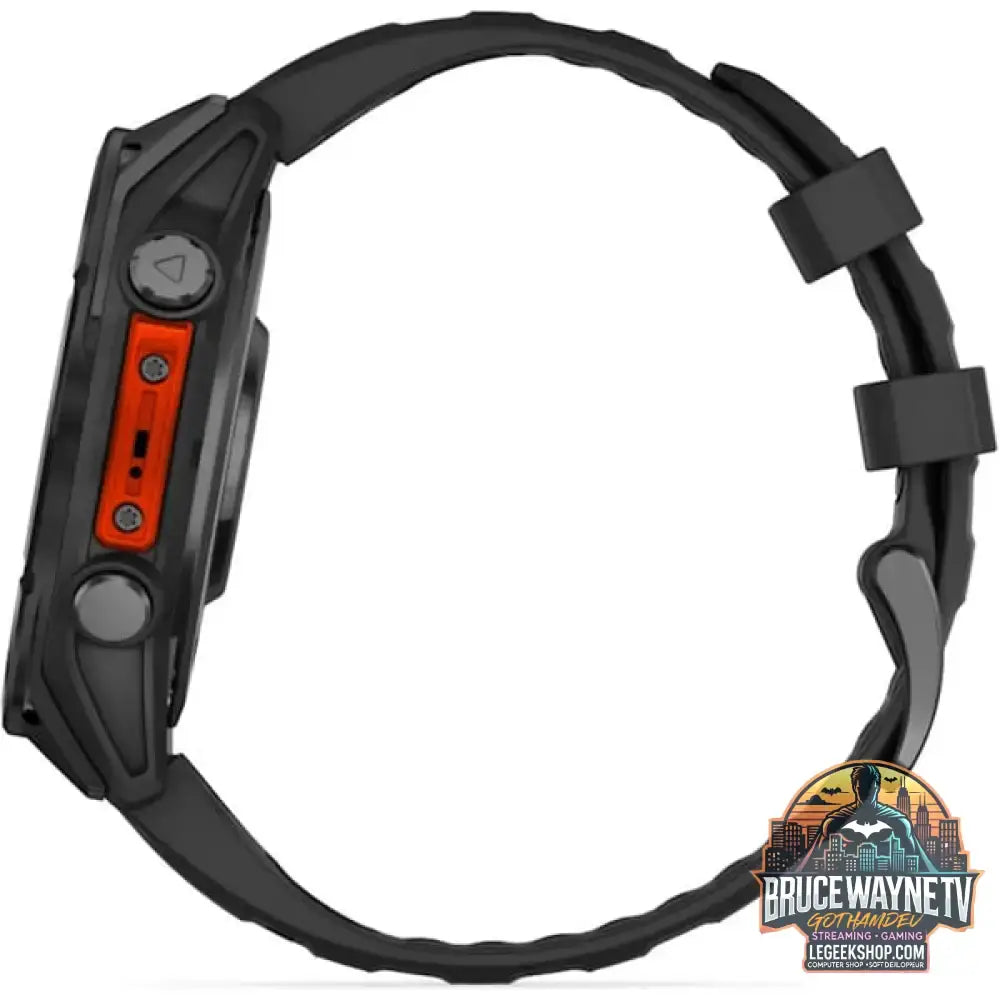 Garmin fēnix 8 - 47 mm, AMOLED, Smartwatch Schwarz/Schiefergrau, Silikon-Armband, Edelstahl - Garmin - vue 9
