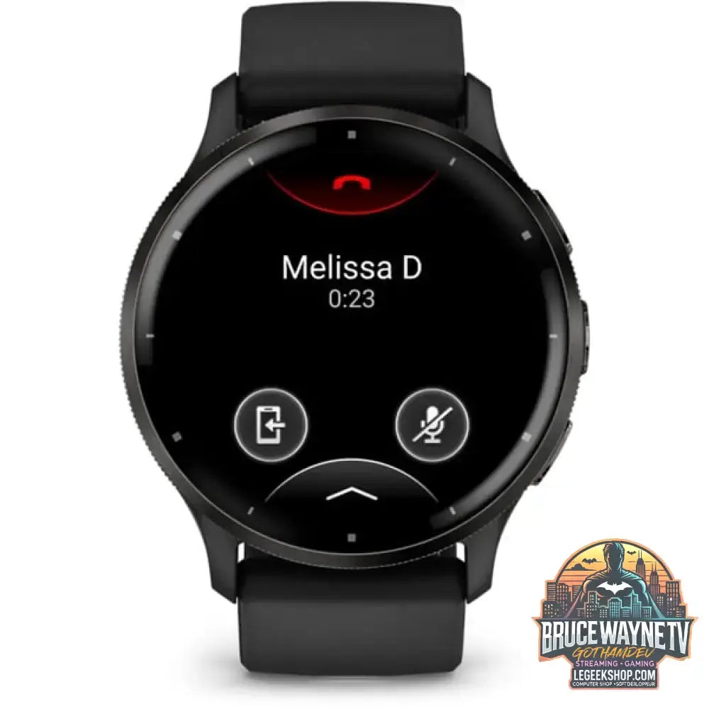 Garmin Venu 3, Smartwatch schwarz/dunkelgrau, 45 mm, schwarzes Silikon-Armband - Garmin - vue 3