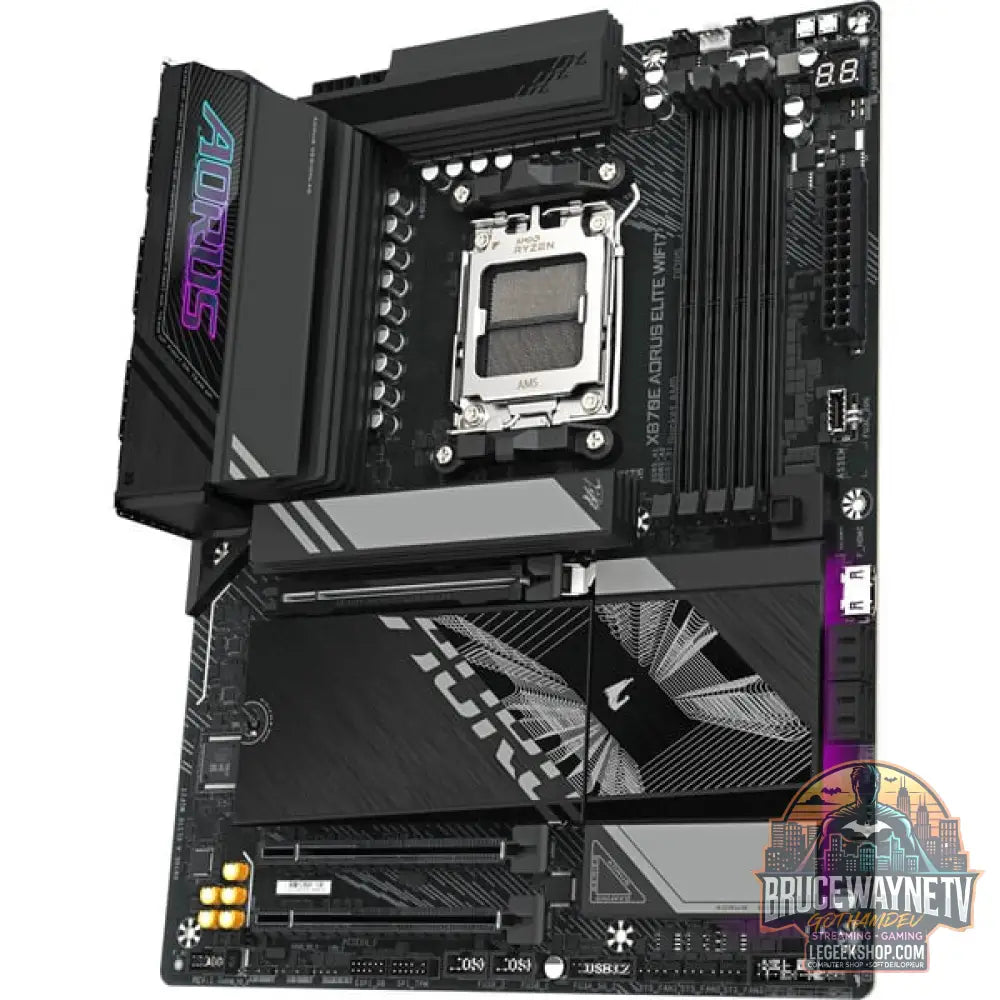 GIGABYTE AMD Upgrade Radeon RX 9070 XT Gaming OC + X870E AORUS ELITE WIFI7, kit upgrade PC - GIGABYTE - vue 6