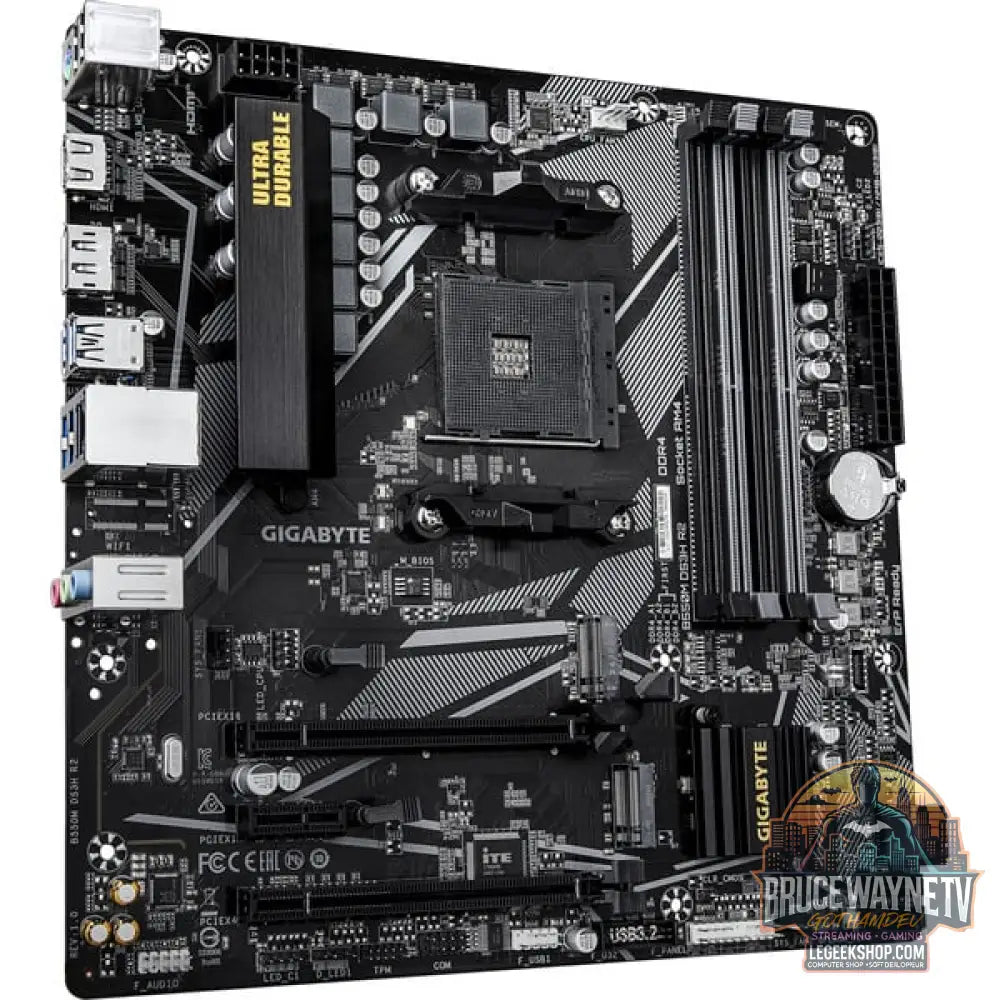 GIGABYTE B550M DS3H R2, carte mère - GIGABYTE - vue 2