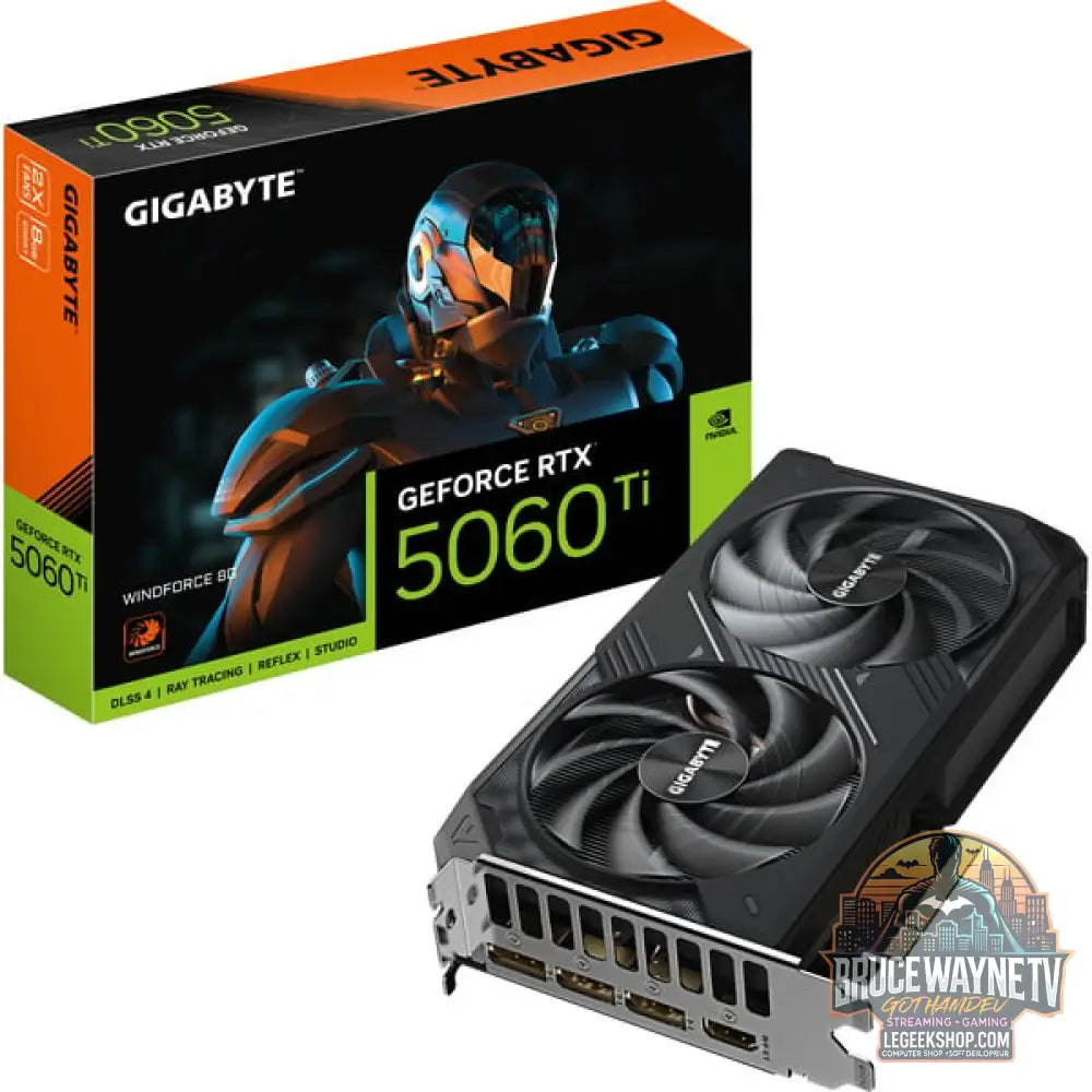 GIGABYTE GeForce RTX 5060 Ti WINDFORCE 8G, carte graphique DLSS 4, 3x DisplayPort, 1x HDMI 2.1 - GIGABYTE - vue 11