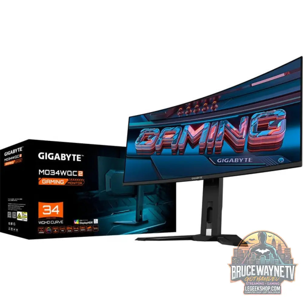 GIGABYTE MO34WQC2 34" QHD/WQHD QD-OLED 240 Hz - GIGABYTE - vue 4