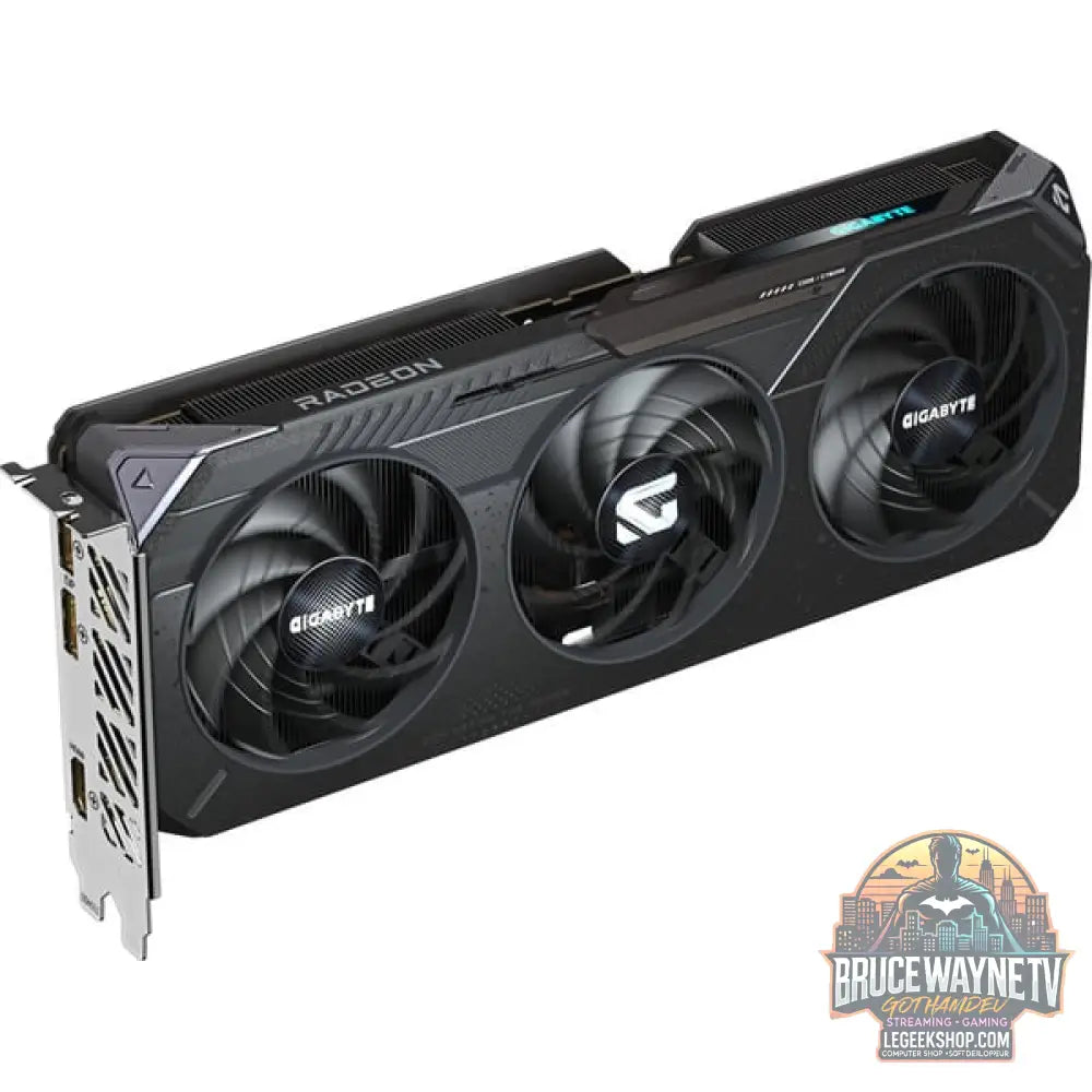 GIGABYTE Radeon RX 9060 XT GAMING OC 16GB, carte graphique noir - GIGABYTE - vue 3