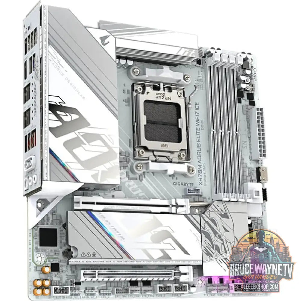 GIGABYTE X870M AORUS ELITE WIFI7 ICE, carte mère - GIGABYTE - vue 2