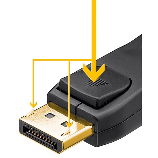 (€ 4,20 / 1 m) goobay Essential câble DisplayPort Stecker > DisplayPort Stecker, 8K / 144Hz - goobay - vue 3
