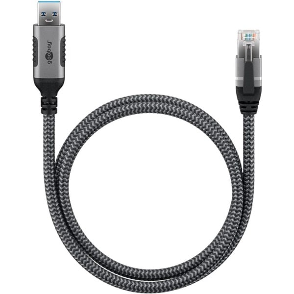 goobay Ethernet-câble USB-A 3.2 Gen1 Stecker > RJ-45 Stecker, adaptateur réseau - goobay - vue 2