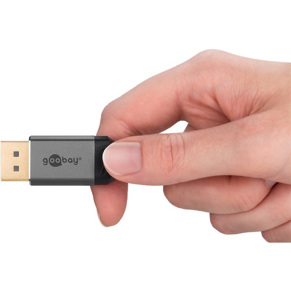 goobay Plus DisplayPort 2.0/2.1 câble, 8K @ 144Hz, 54 Gbit/s - goobay - vue 6