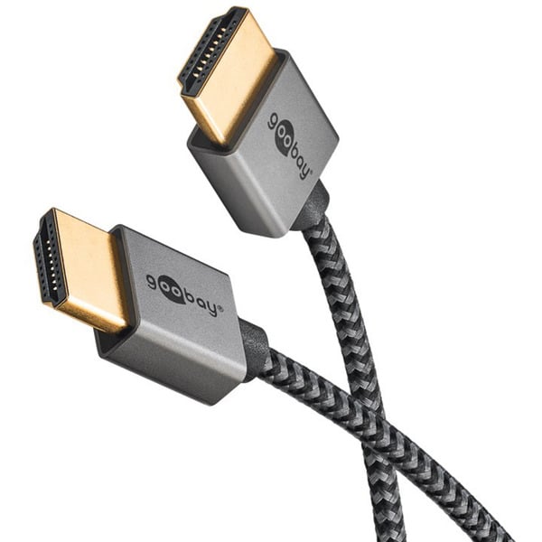 goobay Plus Slim High-Speed-HDMI-câble avec Ethernet, 4K @ 60Hz - goobay - vue 3