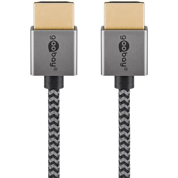 goobay Plus Slim High-Speed-HDMI-câble avec Ethernet, 4K @ 60Hz - goobay - vue 4