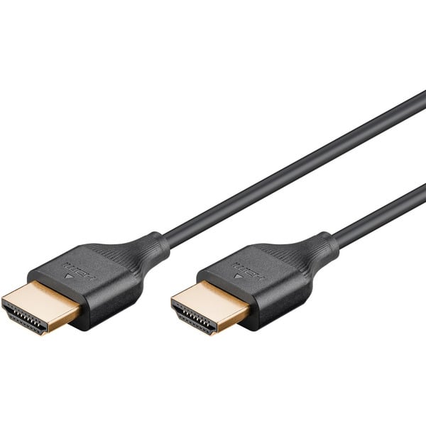 goobay Slim High-Speed-HDMI-câble avec Ethernet, 4K @ 60Hz - goobay - vue 2