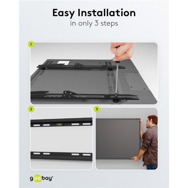 goobay TV-Wandsupport Basic FIXED (XL) - goobay - vue 12