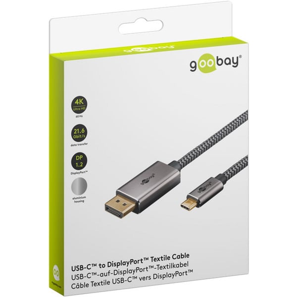 goobay USB Adapterkabel, USB-C Stecker > DisplayPort Stecker, 4K 60Hz - goobay - vue 11