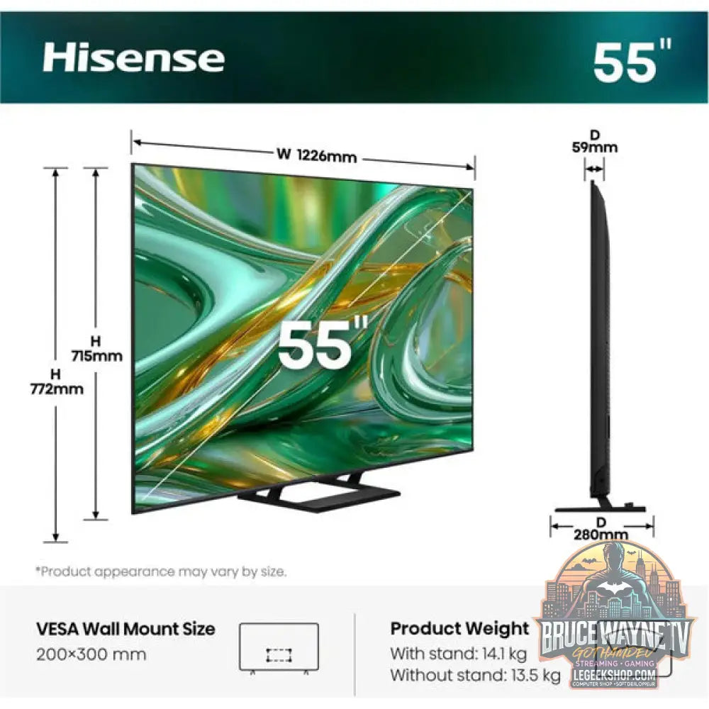 Hisense ULED 55E8S MiniLED, QLED-Fernseher - Hisense - vue 3