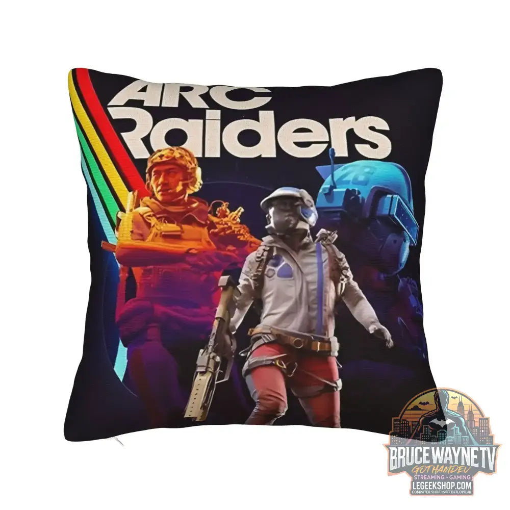Housse de Coussin Arc Raiders Rétro Déco Canapé Chambre - 16 / 450*450mm - Housse de Coussin