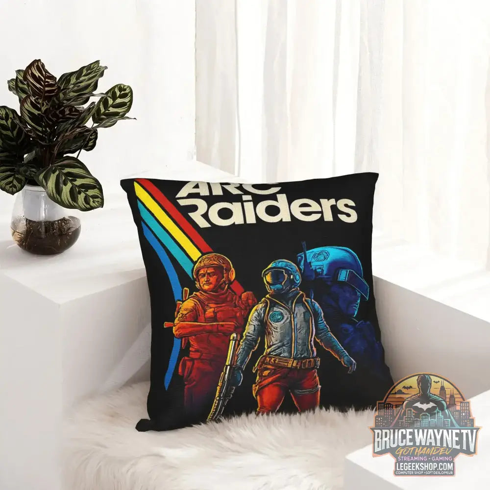 Housse de Coussin Arc Raiders Rétro Déco Canapé Chambre - Housse de Coussin