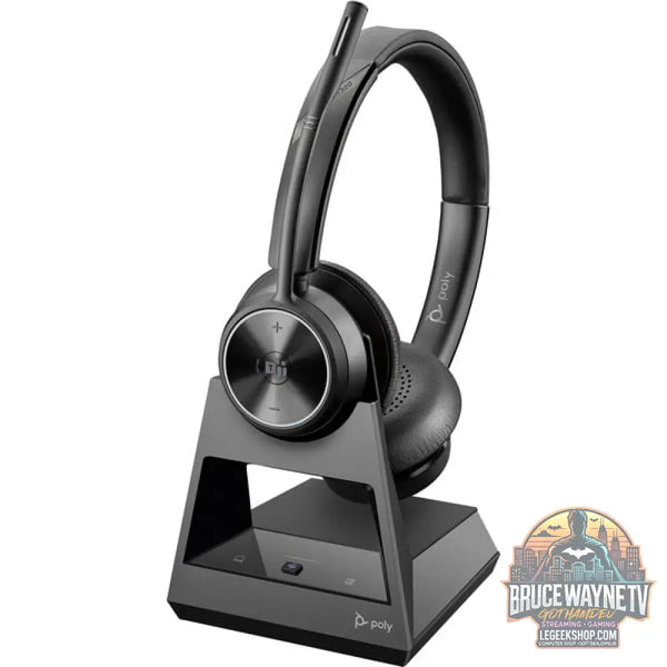 HP Poly Savi 7320 UC DECT, Headset (noir, Stereo, USB-A, USB-C, Microsoft Teams zertifiziert) - HP