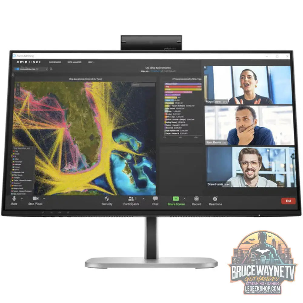 HP Pro 524pm Konferenz-Monitor 23,8" Full HD IPS 100 Hz - HP - vue 2