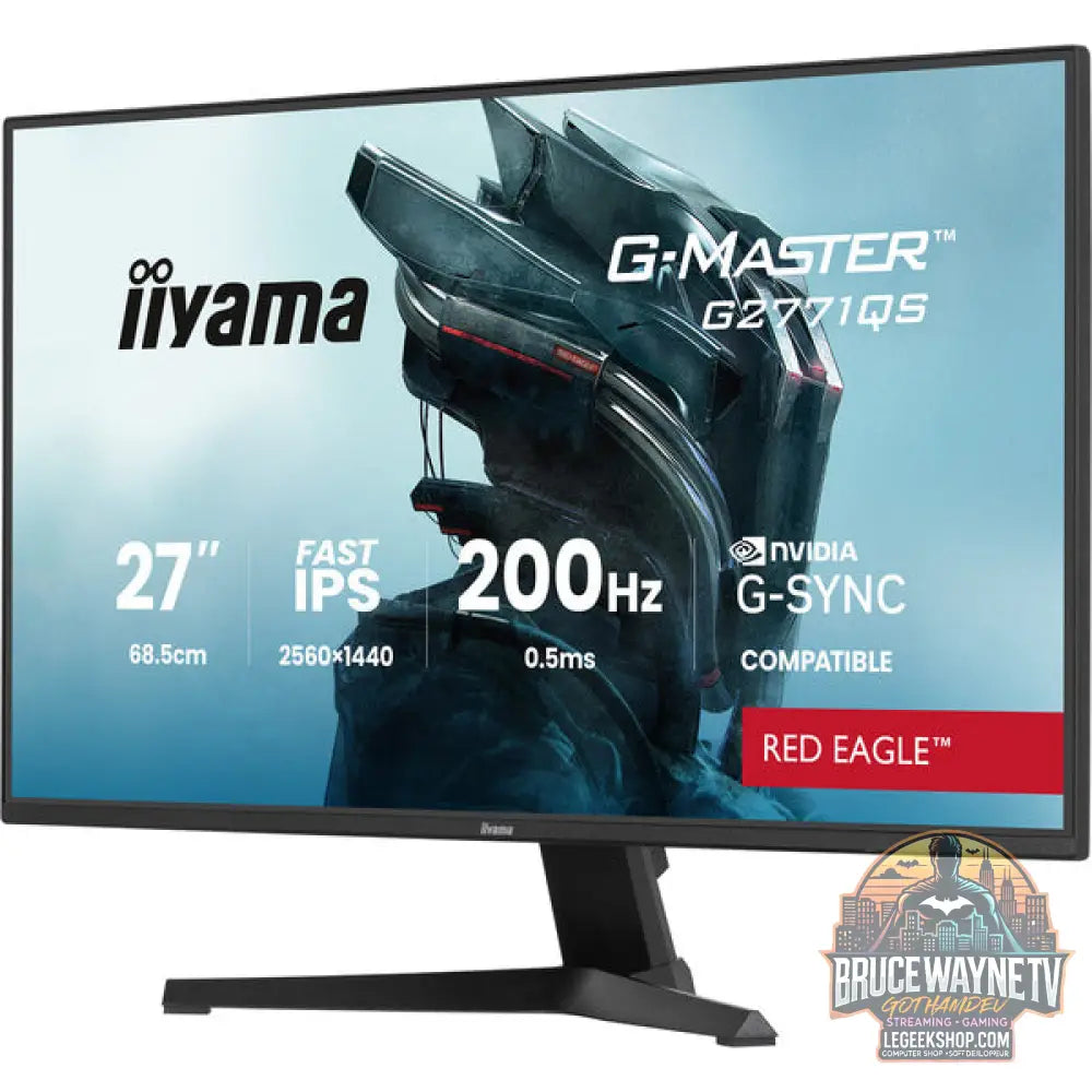 iiyama G-Master G2771QS-B1 Red Eagle 27" QHD/WQHD IPS 200 Hz - iiyama - vue 3