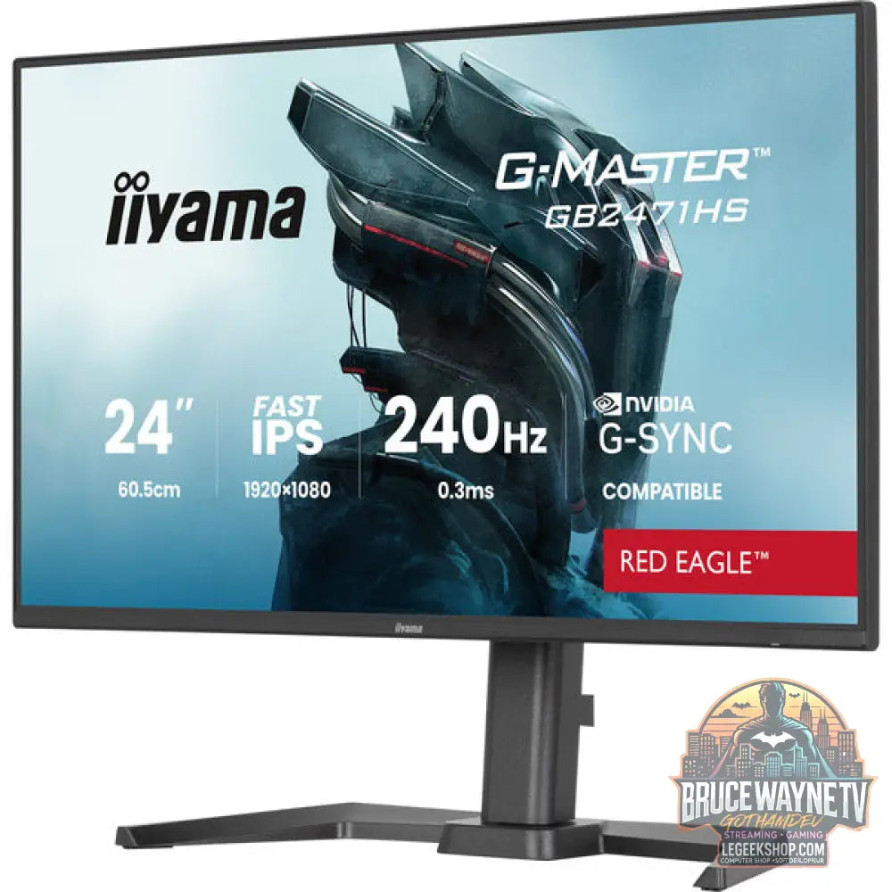 iiyama G-Master GB2471HS-B1 Red Eagle 23,8" Full HD IPS 240 Hz - iiyama - vue 4