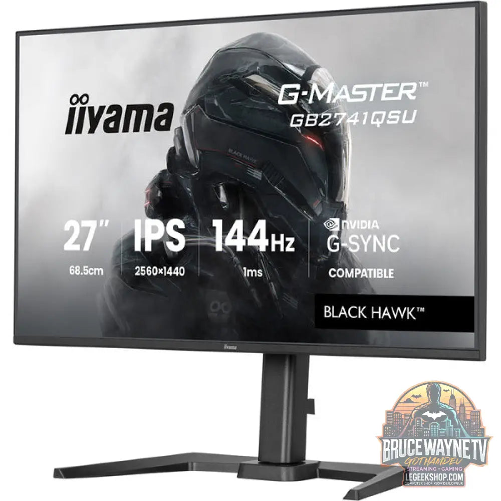 iiyama G-Master GB2741QSU-B1 Black Hawk 27" QHD/WQHD IPS 144 Hz - iiyama - vue 4
