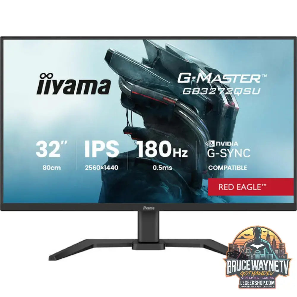 iiyama G-Master GB3272QSU-B1 Red Eagle 31,5" QHD/WQHD IPS 180 Hz - iiyama - vue 3