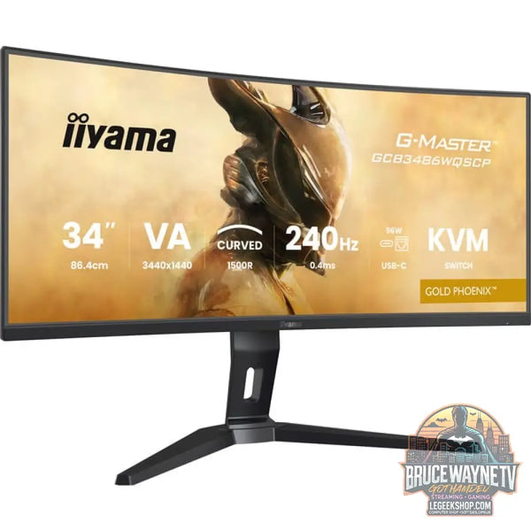 iiyama G-Master GCB3486WQSCP-B1 GOLD PHOENIX 34" QHD/WQHD VA 240 Hz - iiyama