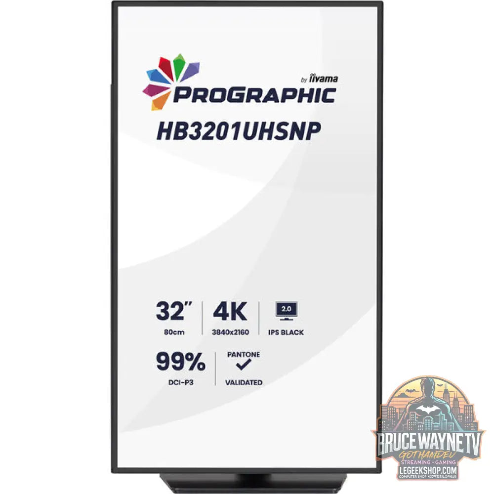 iiyama ProGraphic HB3201UHSNP-B1 31,5" 3840 × 2160 px IPS 60 Hz - iiyama - vue 3