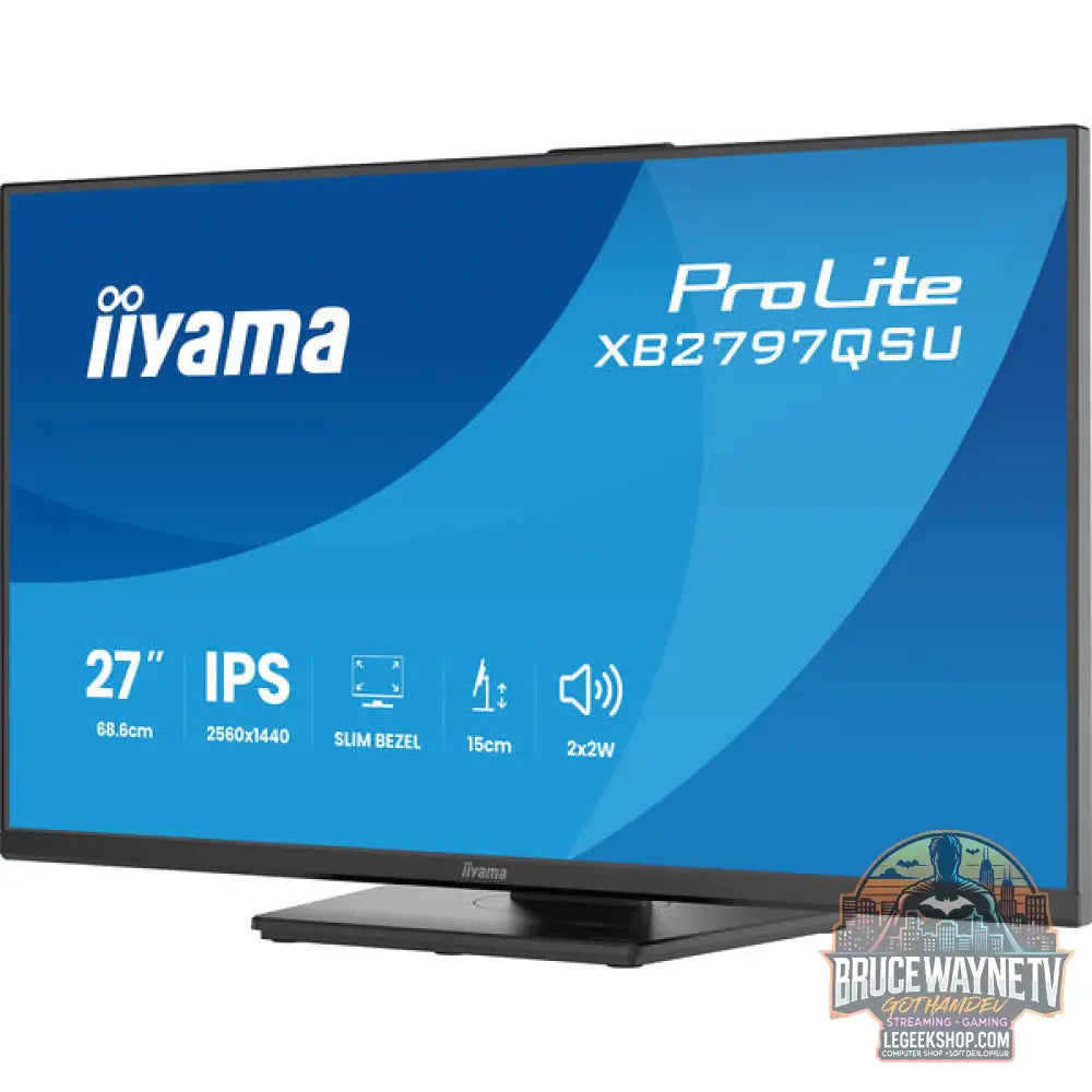 iiyama ProLite XB2797QSU-B1 27" QHD/WQHD IPS 75 Hz - iiyama - vue 3