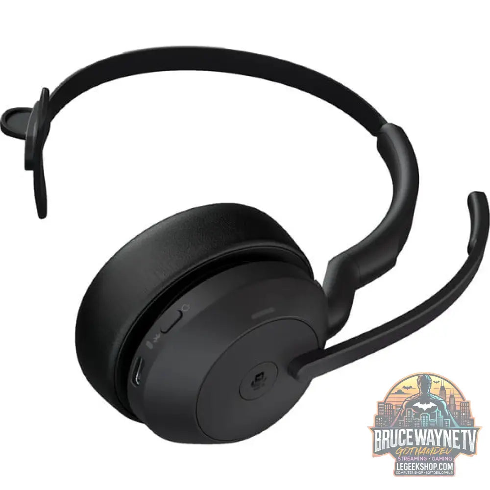 Jabra Evolve2 55, Headset noir, Mono, Microsoft Teams, USB-A, Link380a - Jabra - vue 5