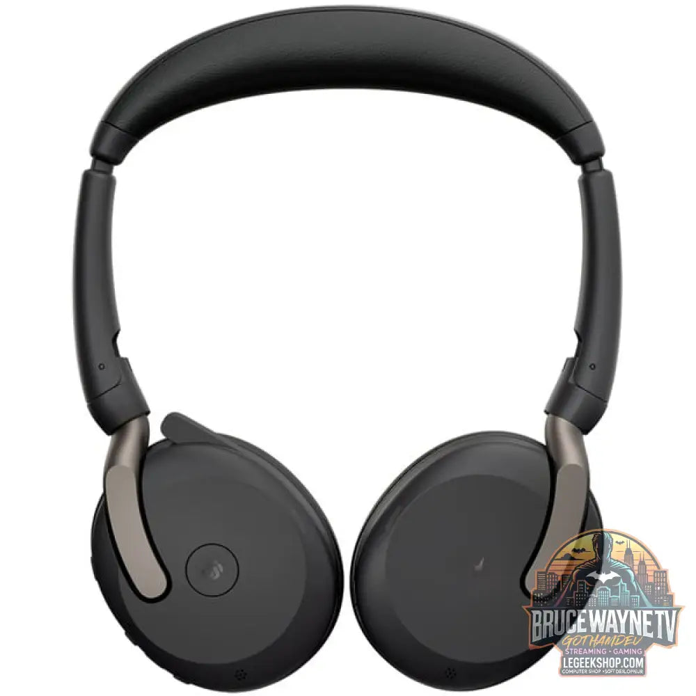 Jabra Evolve2 65 Flex Duo, Headset (noir, Stereo, Microsoft Teams, USB-C, Link380c) - Jabra - vue 2