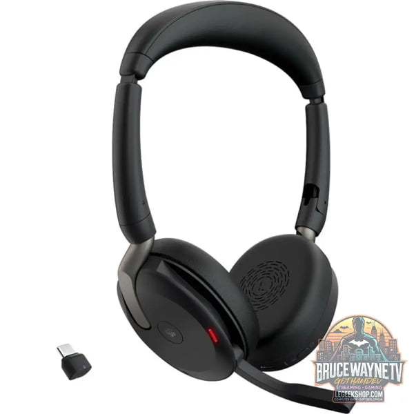 Jabra Evolve2 65 Flex Duo WLC, avec Ladepad, Headset (noir, Stereo, Microsoft Teams, USB-C, Link380c) - Jabra